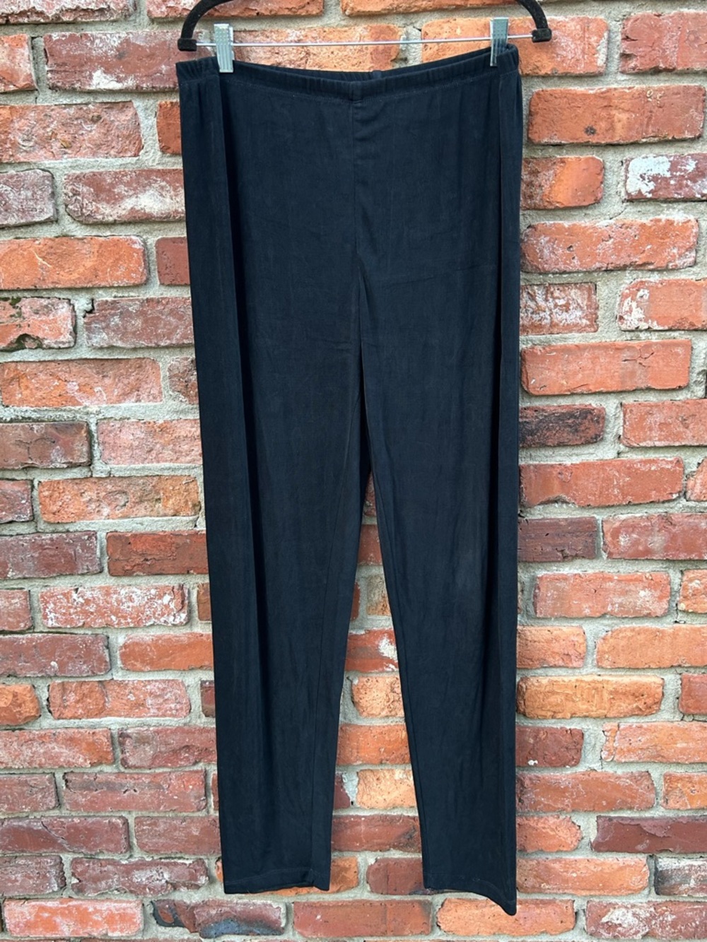 Chico's Travelers Womens Black Lightweight Ribbed Pants 2/L/12 Packable